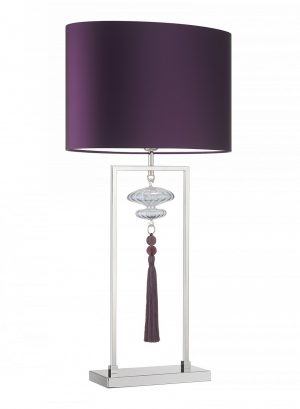 Настольная лампа HEATHFIELD&Co CONSTANCE NICKEL AND LUSTRE TABLE LAMP