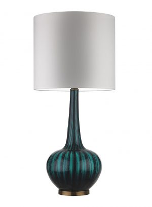 Настольная лампа HEATHFIELD&Co GRACE MOIRE TEAL