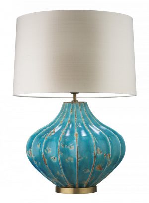 Настольная лампа HEATHFIELD&Co MALLORY TURQUOISE