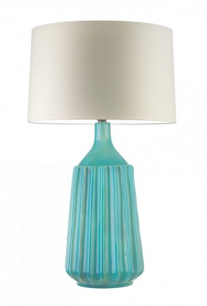 Настольная лампа HEATHFIELD&Co NAPOLI TURQUOISE CRACKLE