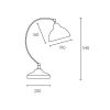 Настольная лампа HEATHFIELD&Co OSLO NICKEL DESK LAMP