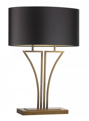 Настольная лампа HEATHFIELD&Co YVES ANTIQUE BRASS