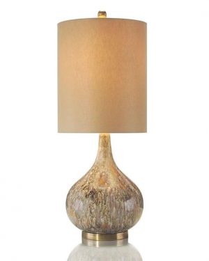 Настольная лампа John-Richard Drip Glaze Squattie Table Lamp
