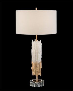 Настольная лампа John-Richard Gold-Leaf Selenite Table Lamp