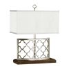 Настольная лампа Jonathan Charles Silver Gothic Trellis Table Lamp