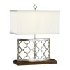 Настольная лампа Jonathan Charles Silver Gothic Trellis Table Lamp