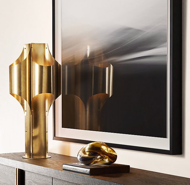 Настольная лампа Restoration Hardware CATHEDRAL BRASS LAMP