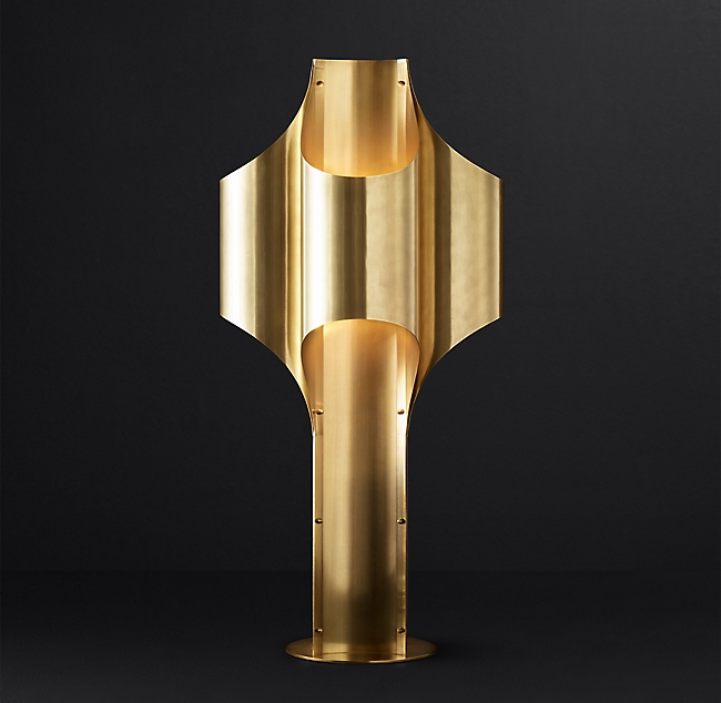 Настольная лампа Restoration Hardware CATHEDRAL BRASS LAMP