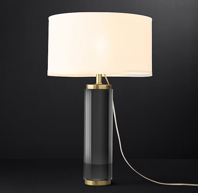 Настольная лампа Restoration Hardware CYLINDRICAL COLUMN CRYSTAL LAMP