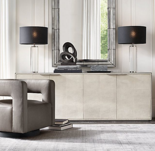 Настольная лампа Restoration Hardware CYLINDRICAL COLUMN CRYSTAL LAMP