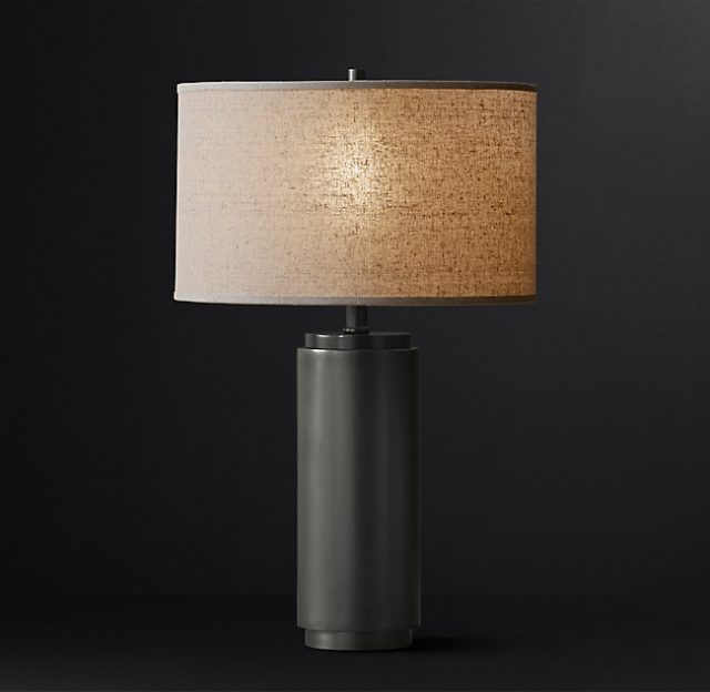 Настольная лампа Restoration Hardware CYLINDRICAL COLUMN LAMP