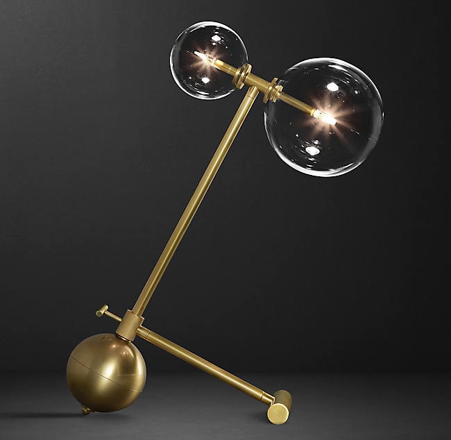 Настольная лампа Restoration Hardware GLASS GLOBE BOOM