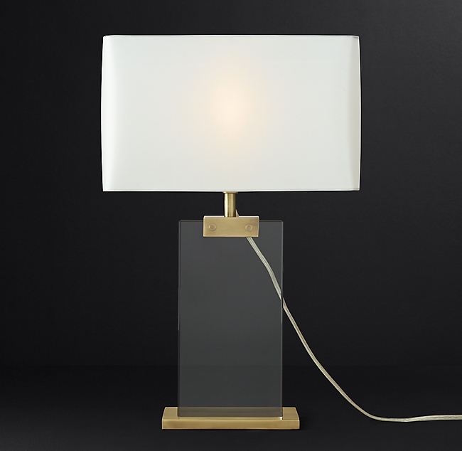 Настольная лампа Restoration Hardware RECTANGULAR COLUMN CRYSTAL LAMP