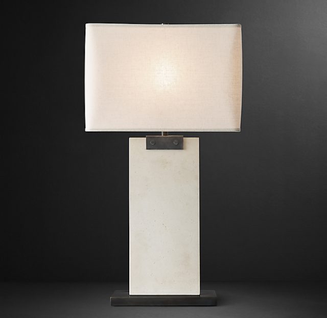Настольная лампа Restoration Hardware RECTANGULAR COLUMN TABLE LAMP