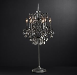 Настольная лампа Restoration Hardware ROCOCO IRON & CRYSTAL LAMP
