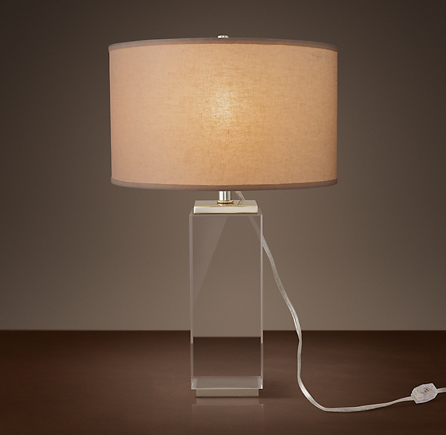 Настольная лампа Restoration Hardware SQUARE COLUMN CRYSTAL LAMP