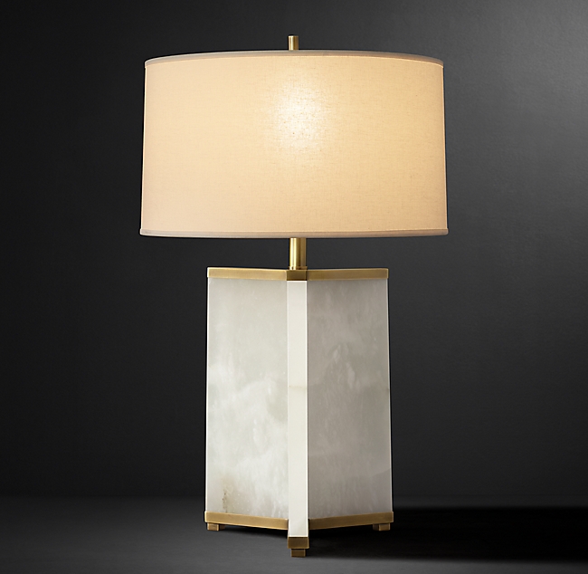 Настольная лампа Restoration Hardware VILLEMONT ALABASTER LAMP