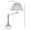 Настольная лампа Robert Abbey Abbey Bronze Table Lamp
