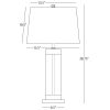 Настольная лампа Robert Abbey Andre Table Lamp Bronze