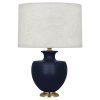 Настольная лампа Robert Abbey Atlas Table Lamp Matte Blue/Brass