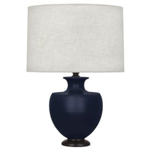 Настольная лампа Robert Abbey Atlas Table Lamp Matte Blue/Bronze