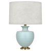 Настольная лампа Robert Abbey Atlas Table Lamp Matte Sky/Brass