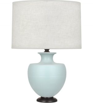 Настольная лампа Robert Abbey Atlas Table Lamp Matte Sky/Bronze
