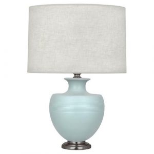 Настольная лампа Robert Abbey Atlas Table Lamp Matte Sky/Nickel