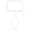 Настольная лампа Robert Abbey Audrey Table Lamp Bone