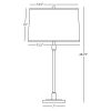 Настольная лампа Robert Abbey Bandito Table Lamp Polished Nickel