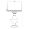 Настольная лампа Robert Abbey Bronte Table Lamp Faux Concrete
