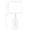 25" Table Lamp Matte Celadon