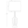 75" Table Lamp Matte Lily