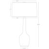 Настольная лампа Robert Abbey Delilah Vessel Table Lamp Apple