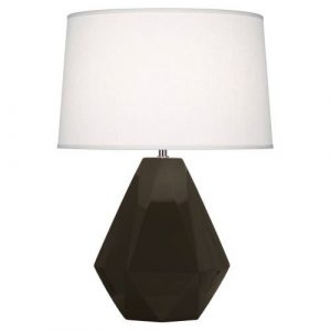 Настольная лампа Robert Abbey Delta Table Lamp Brown Tea
