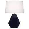 Настольная лампа Robert Abbey Delta Table Lamp Midnight Blue