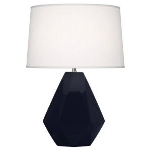 Настольная лампа Robert Abbey Delta Table Lamp Midnight Blue