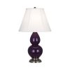 Настольная лампа Robert Abbey Double Gourd 13" Table Lamp Amethyst/Antique Silver