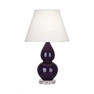 Настольная лампа Robert Abbey Double Gourd 13" Table Lamp Amethyst/Lucite