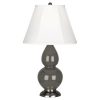 Настольная лампа Robert Abbey Double Gourd 13" Table Lamp Ash/Antique Silver