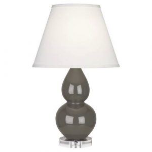 Настольная лампа Robert Abbey Double Gourd 13" Table Lamp Ash/Lucite