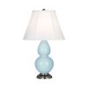Настольная лампа Robert Abbey Double Gourd 13" Table Lamp Baby Blue/Antique Silver