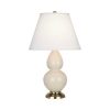 Настольная лампа Robert Abbey Double Gourd 13" Table Lamp Bone/Antique Brass