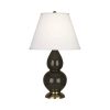 Настольная лампа Robert Abbey Double Gourd 13" Table Lamp Brown Tea/Antique Brass