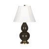 Настольная лампа Robert Abbey Double Gourd 13" Table Lamp Brown Tea/Antique Brass