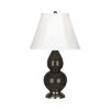 Настольная лампа Robert Abbey Double Gourd 13" Table Lamp Brown Tea/Antique Silver