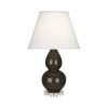 Настольная лампа Robert Abbey Double Gourd 13" Table Lamp Brown Tea/Lucite