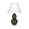Настольная лампа Robert Abbey Double Gourd 13" Table Lamp Brown Tea/Lucite