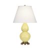 Настольная лампа Robert Abbey Double Gourd 13" Table Lamp Butter/Antique Brass