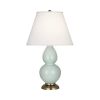 Настольная лампа Robert Abbey Double Gourd 13" Table Lamp Celadon/Antique Brass
